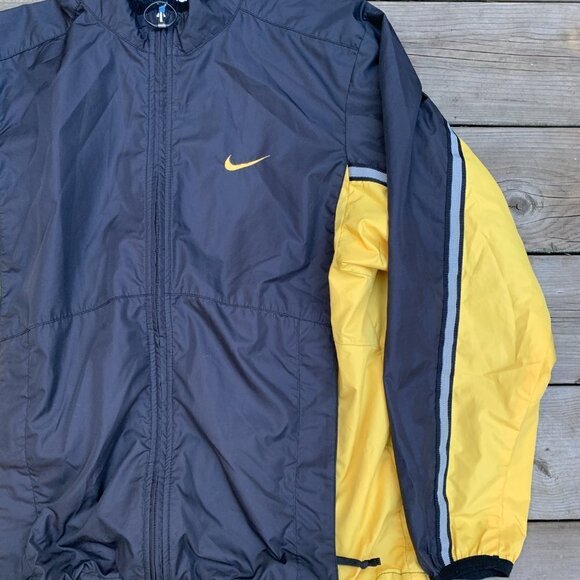 Vintage 90s Nike Jacket 'Varsity Yellow' Medium - Picture 7 of 14